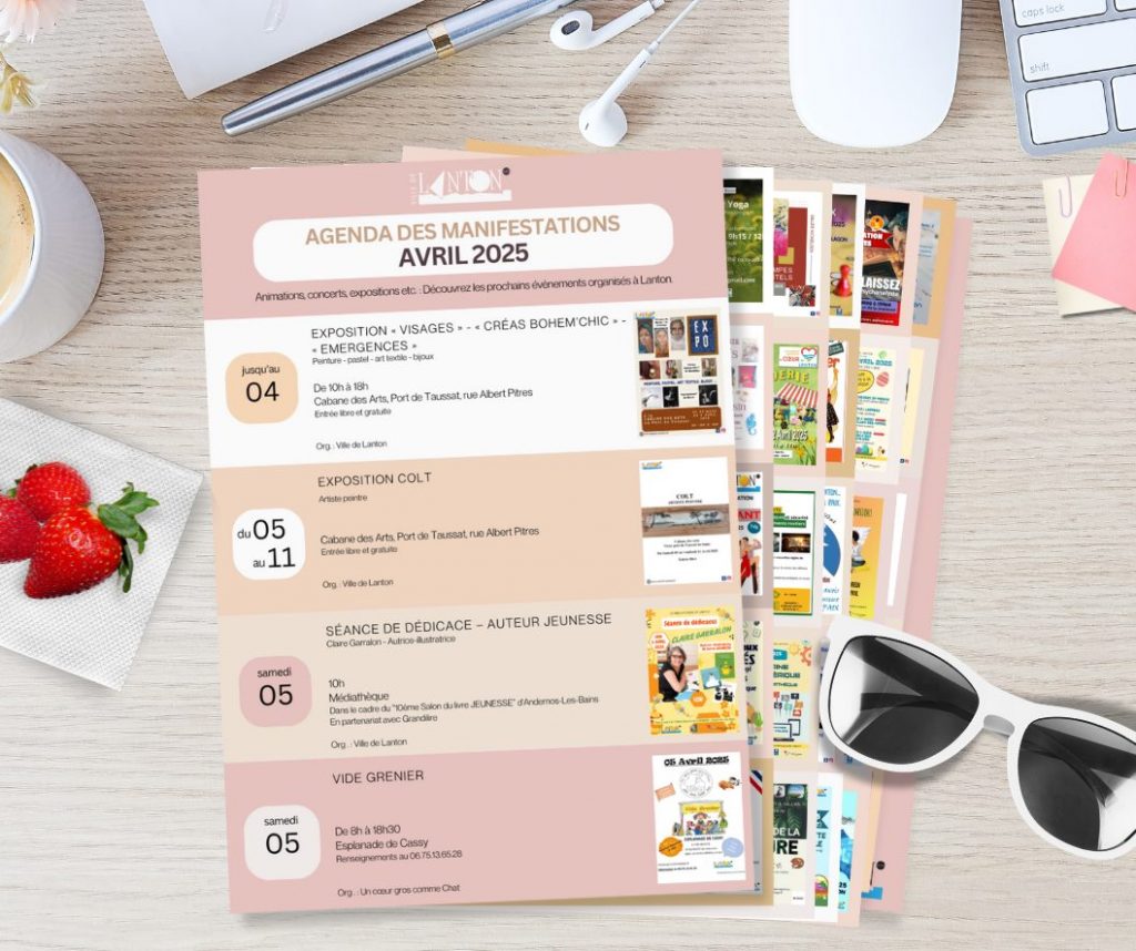AVRIL 2025 – AGENDA DES MANIFESTATIONS