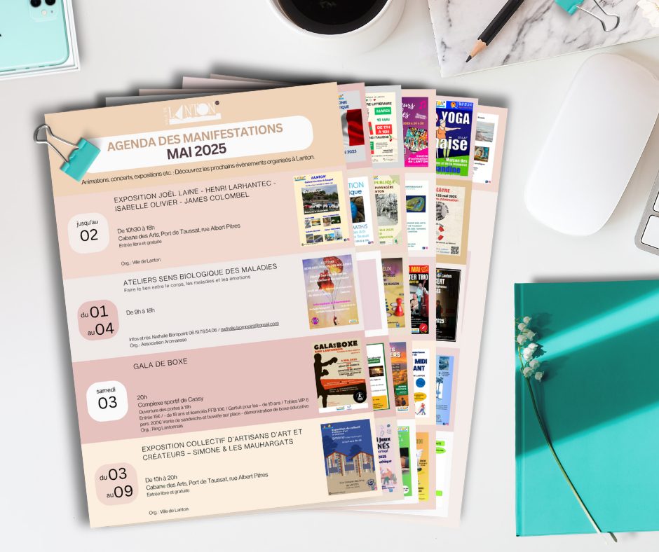 MAI 2025 – AGENDA DES MANIFESTATIONS