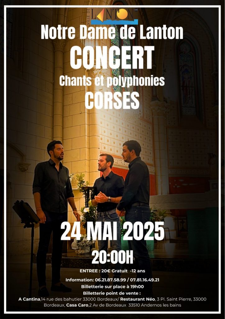 CONCERT CHANTS ET POLYPHONIES CORSES