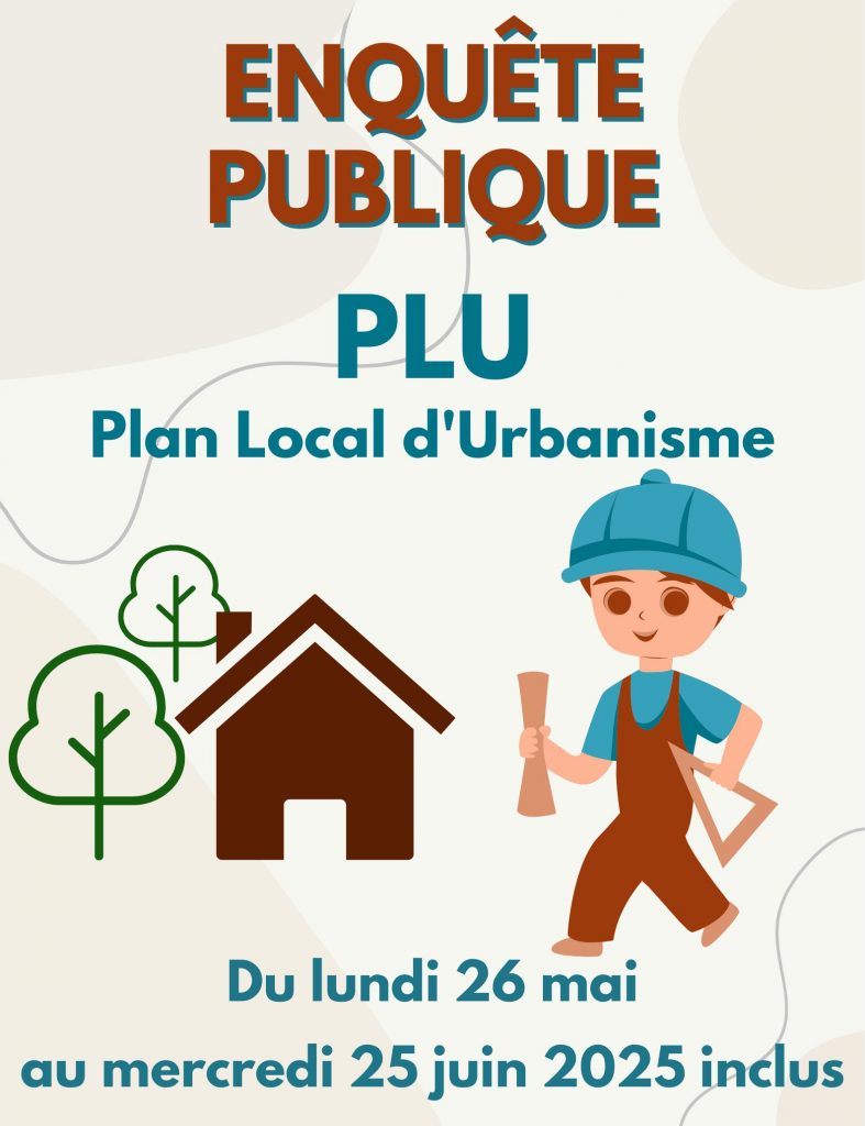 AVIS D’ENQUÊTE PUBLIQUE - PROJET DE L’ÉLABORATION PARTIELLE DU PLAN LOCAL D’URBANISME SUR LES PARTIES ET DISPOSITIONS ANNULÉES PAR VOIE JURIDICTIONNELLE