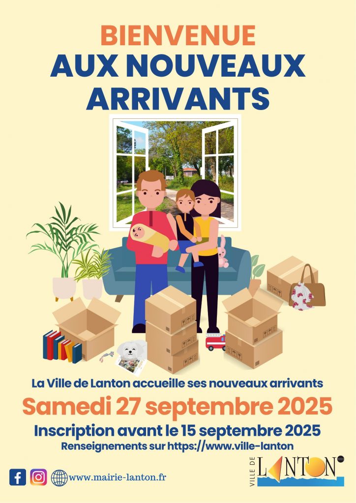 ACCUEIL DES NOUVEAUX ARRIVANTS - PARTICIPEZ A LA JOURNÉE D'ACCUEIL DU SAMEDI 27/09/2025 !