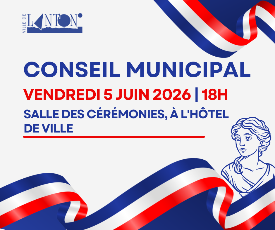 PROCHAIN CONSEIL MUNICIPAL - VENDREDI 05/06/2026