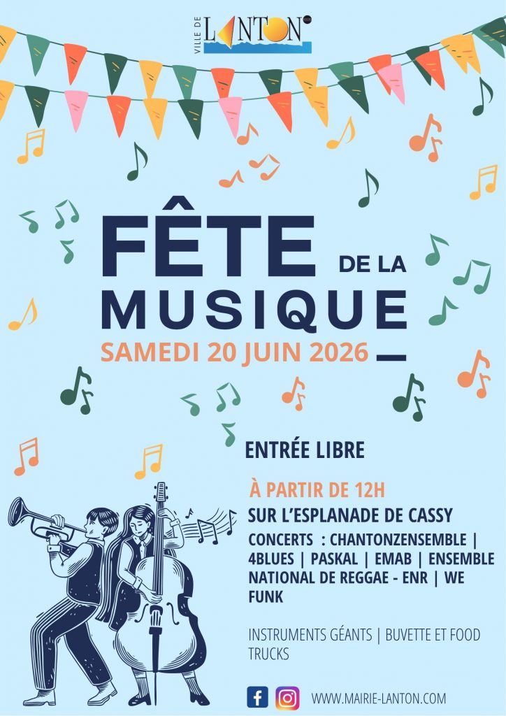 FÊTE DE LA MUSIQUE 2026 – DÉVOUVREZ LE PROGRAMME !