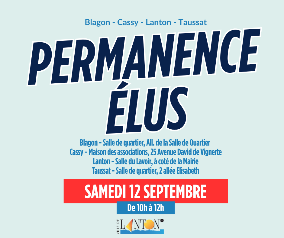 PERMANENCES DES ÉLUS